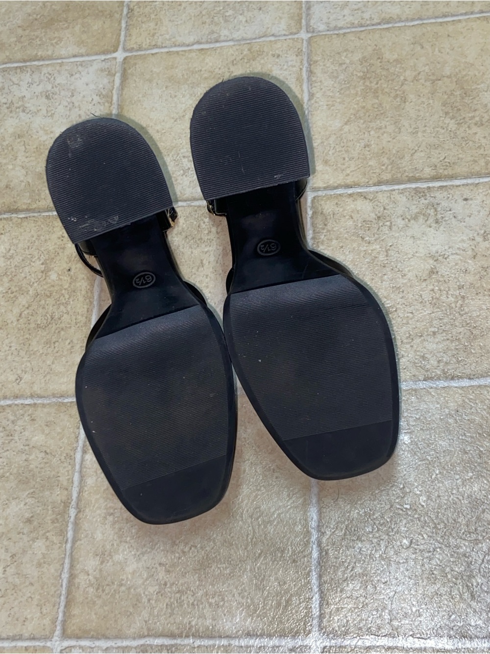 wild fable Black Platform Ankle-Strap Block Heels - Picture 11 of 14